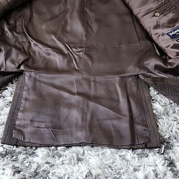 Vintage YSL Yves Saint Laurent rive gauche wool mohair brown